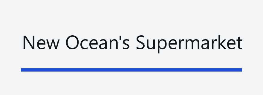 Placeholder — replace with the New Ocean's Supermarket logo